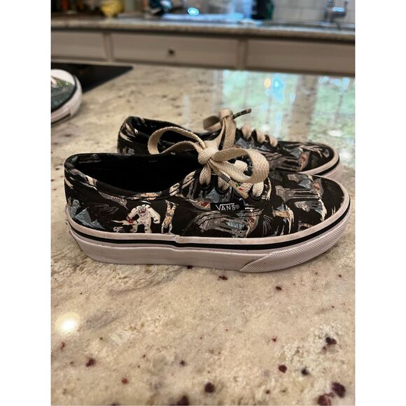 Vans X Star Wars Dark Side Planet Hoth Low Top Sneakers sz Youth 11 - Picture 1 of 6